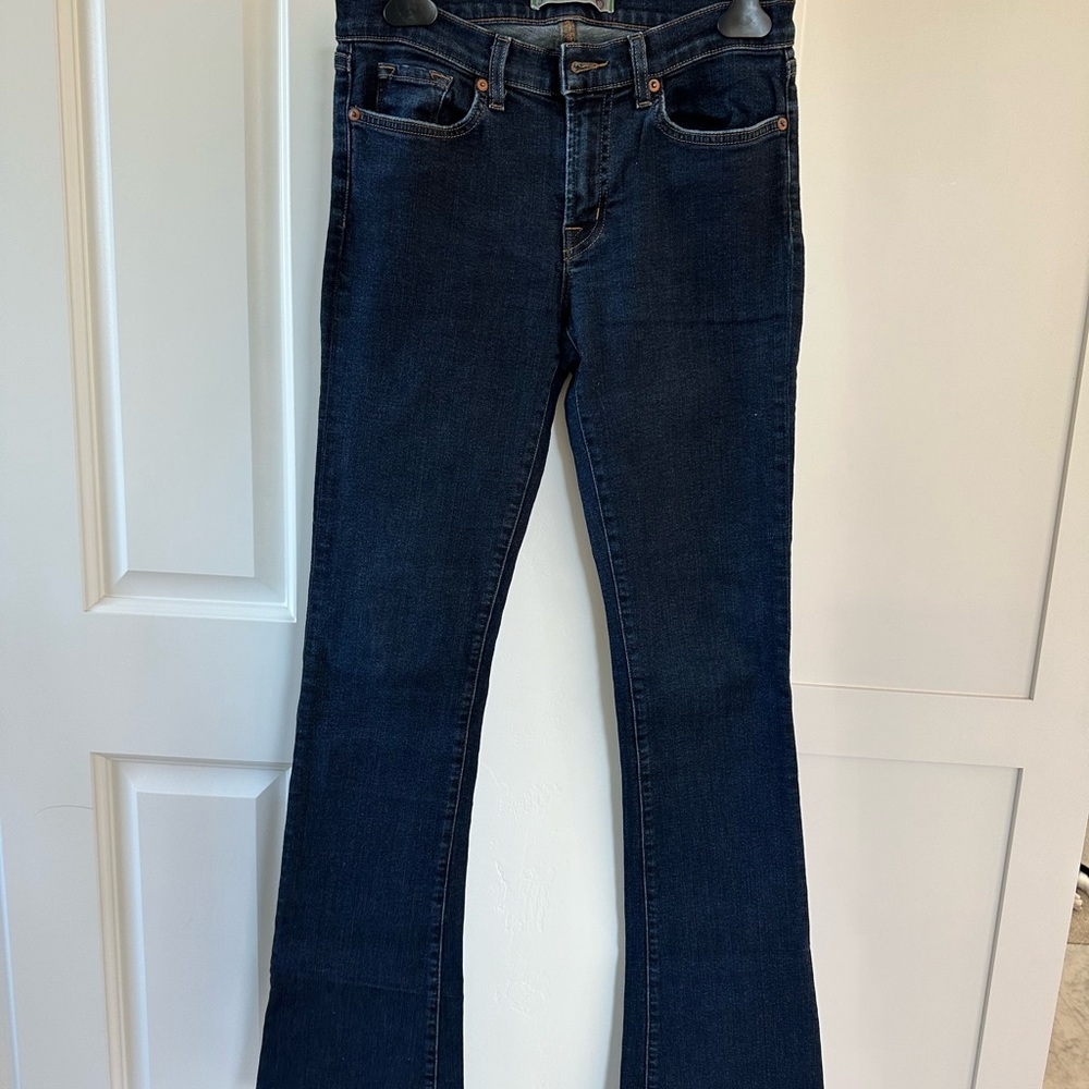 J Brand Blue Flare Wide Leg Jeans